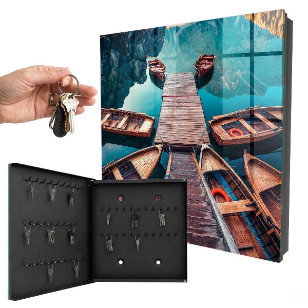 Key storage box Mountain landscape