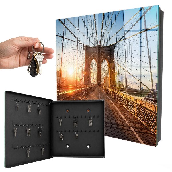Key cabinet for wall The setting sun