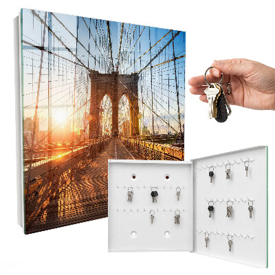 Key cabinet for wall The setting sun
