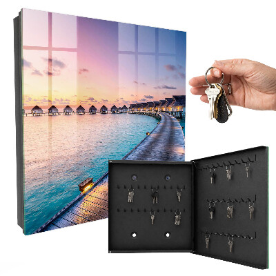 Key storage box A peaceful sunset