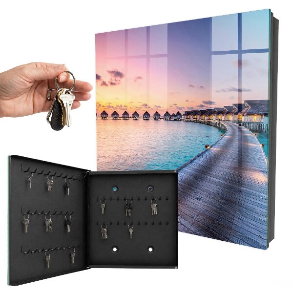 Key storage box A peaceful sunset
