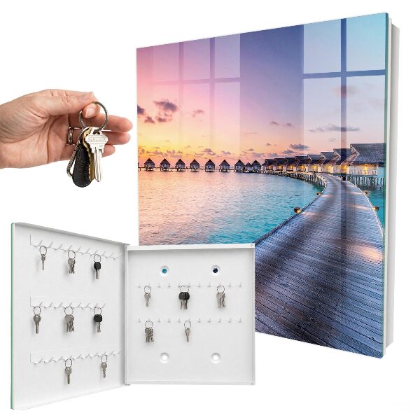Key storage box A peaceful sunset