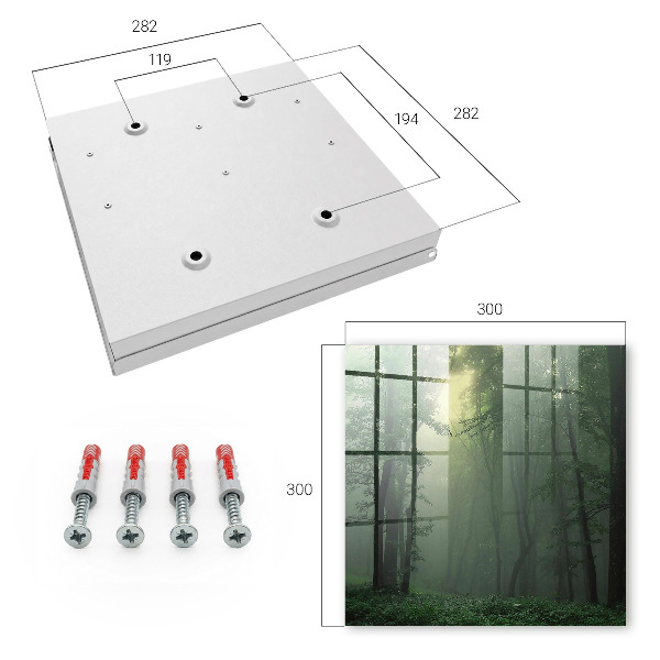 Key cabinet for wall Forest fog