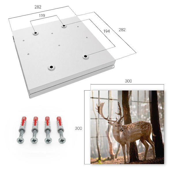 Key storage box Deer in the forest