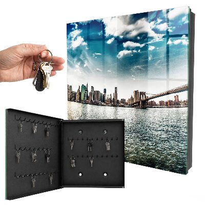Key cabinet for wall Urban landscape
