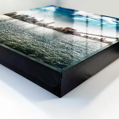 Key cabinet for wall Urban landscape