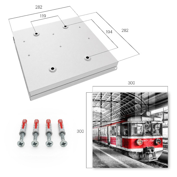Key storage box Railway symmetry