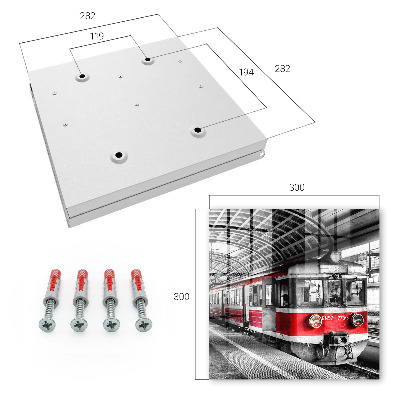 Key storage box Railway symmetry