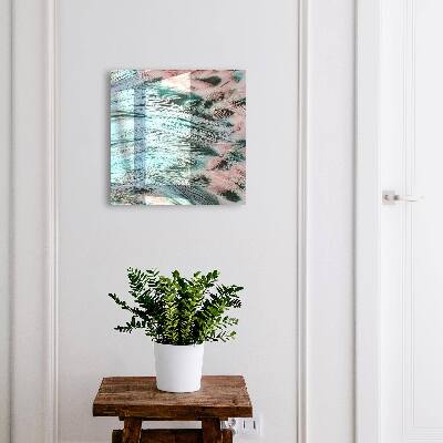 Key cabinet for wall Pastel feathers