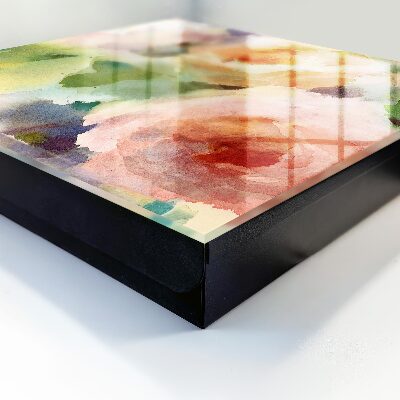 Key storage box Watercolor flowers