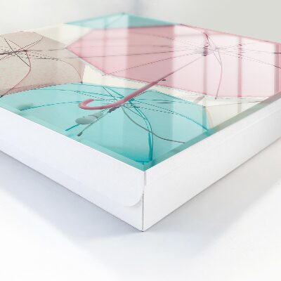 Key storage box Pastel umbrellas
