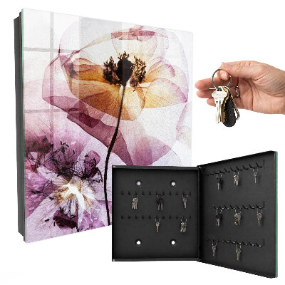 Key cabinet for wall Floral elegance