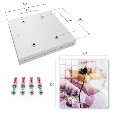 Key cabinet for wall Floral elegance