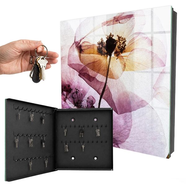 Key cabinet for wall Floral elegance