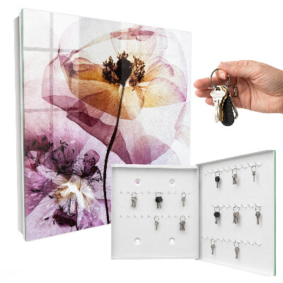 Key cabinet for wall Floral elegance