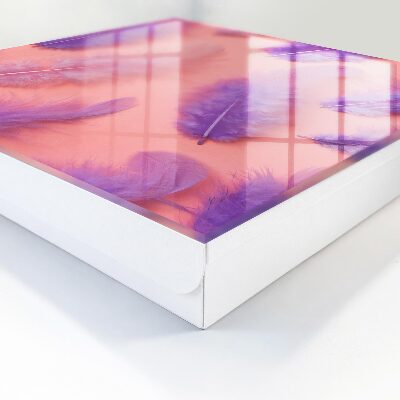 Key box Purple feathers