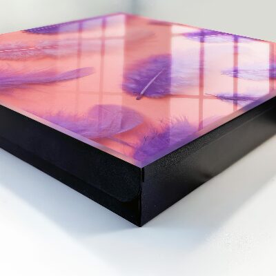 Key box Purple feathers