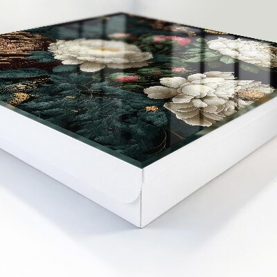 Key cabinet for wall Peony flowers