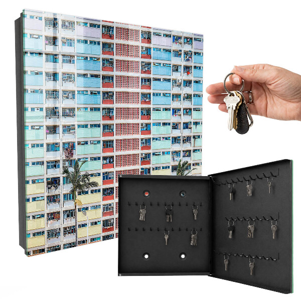Key cabinet for wall Colorful architecture