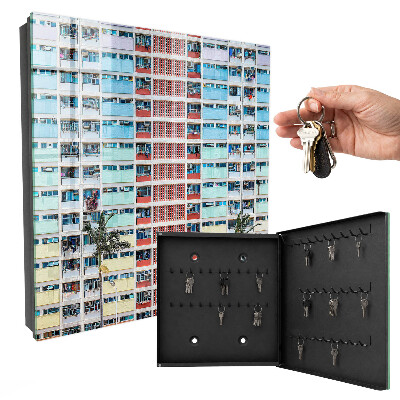 Key cabinet for wall Colorful architecture