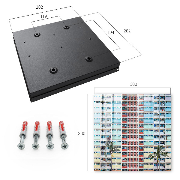 Key cabinet for wall Colorful architecture