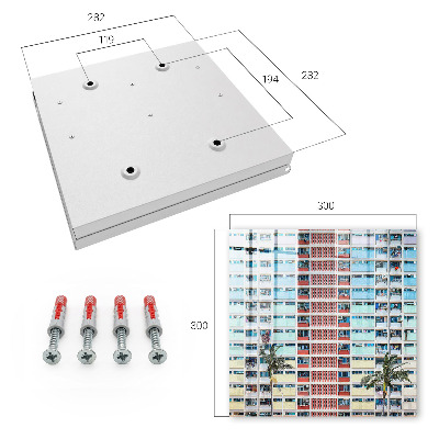 Key cabinet for wall Colorful architecture