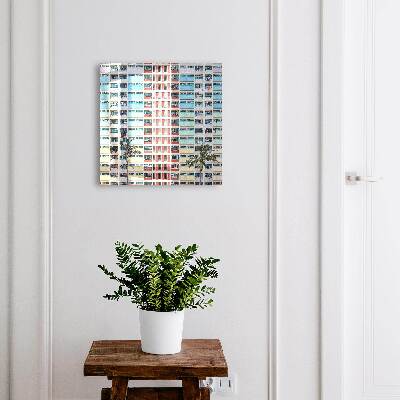 Key cabinet for wall Colorful architecture