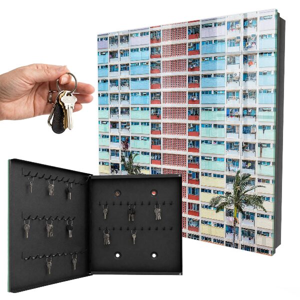Key cabinet for wall Colorful architecture