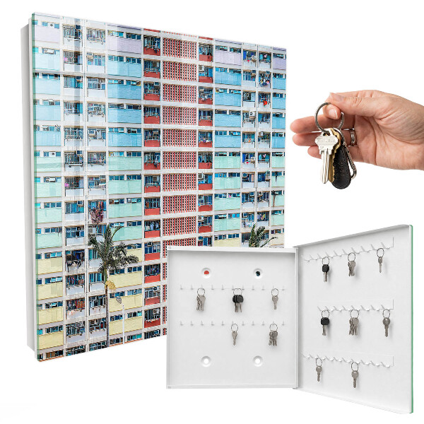 Key cabinet for wall Colorful architecture
