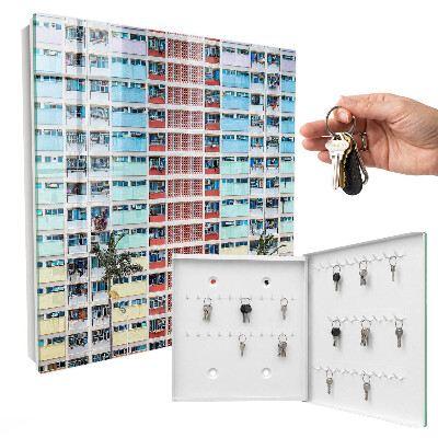 Key cabinet for wall Colorful architecture
