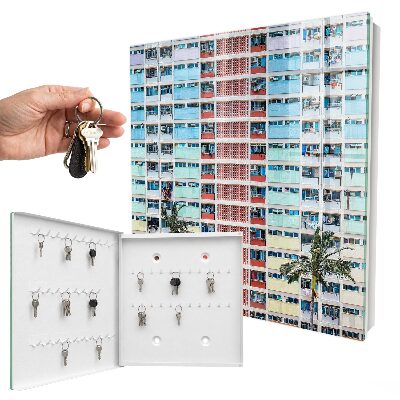 Key cabinet for wall Colorful architecture