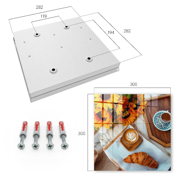 Key cabinet for wall Morning moments