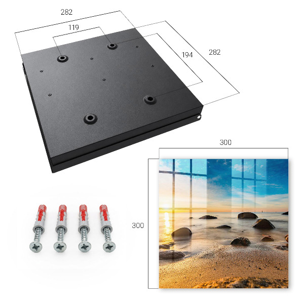 Key cabinet for wall West Coast