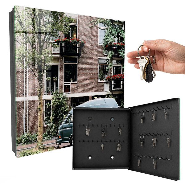 Key storage box Urban landscape