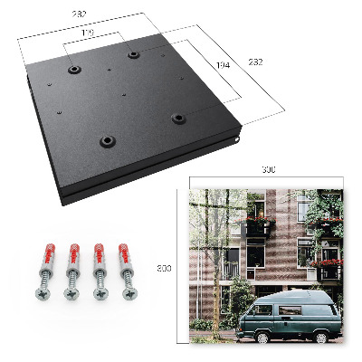 Key storage box Urban landscape