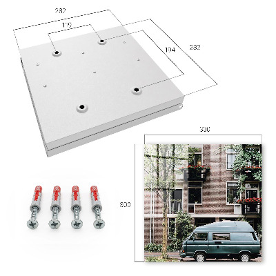 Key storage box Urban landscape