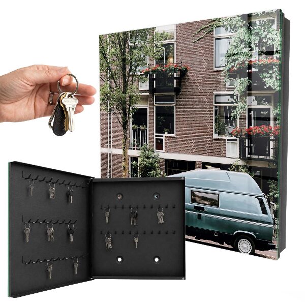 Key storage box Urban landscape