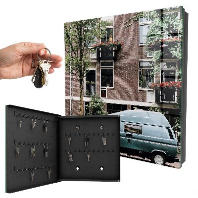 Key storage box Urban landscape
