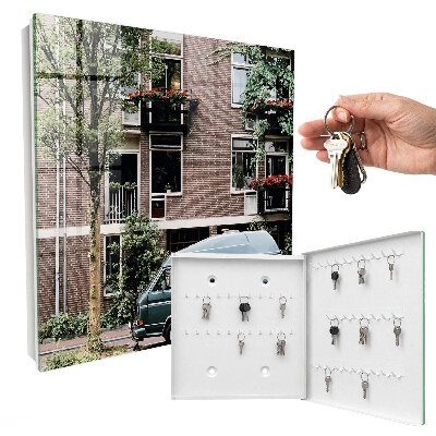 Key storage box Urban landscape