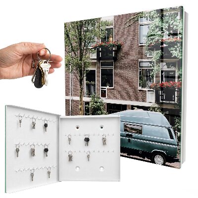 Key storage box Urban landscape