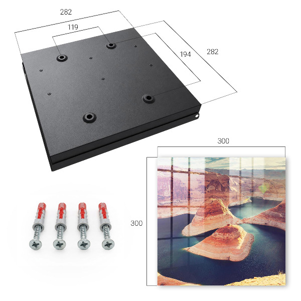Key box Rocks and water