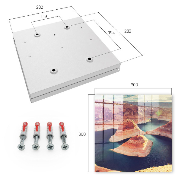 Key box Rocks and water