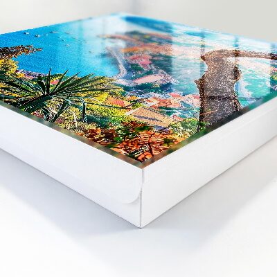 Key storage box Holiday landscape