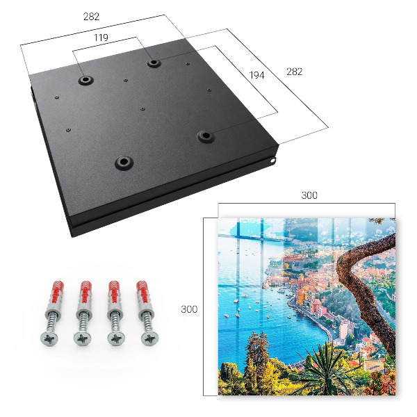 Key storage box Holiday landscape