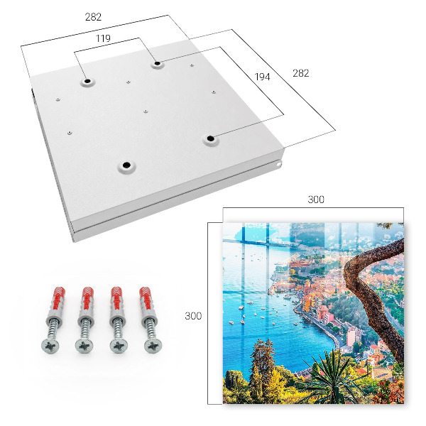 Key storage box Holiday landscape
