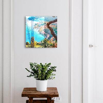 Key storage box Holiday landscape