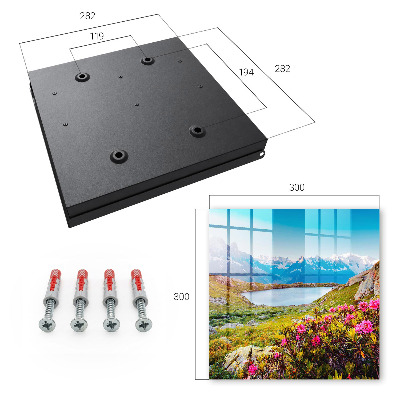 Key cabinet for wall Mountain landscape