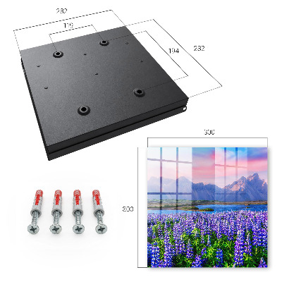 Key storage box Mountain landscape