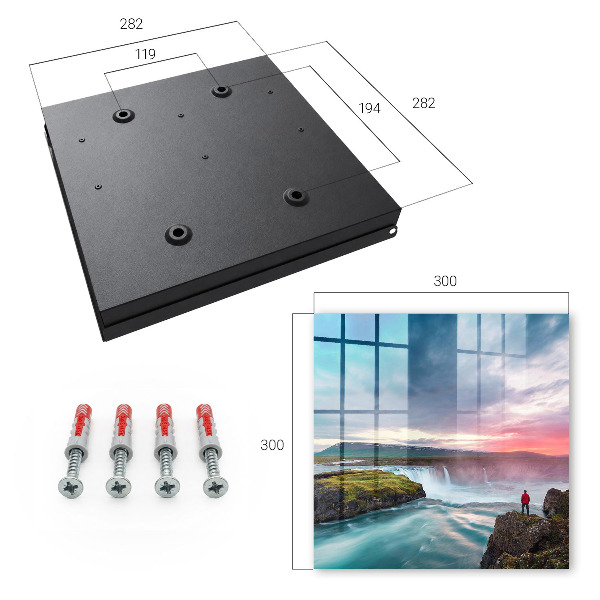 Key cabinet for wall The power of nature