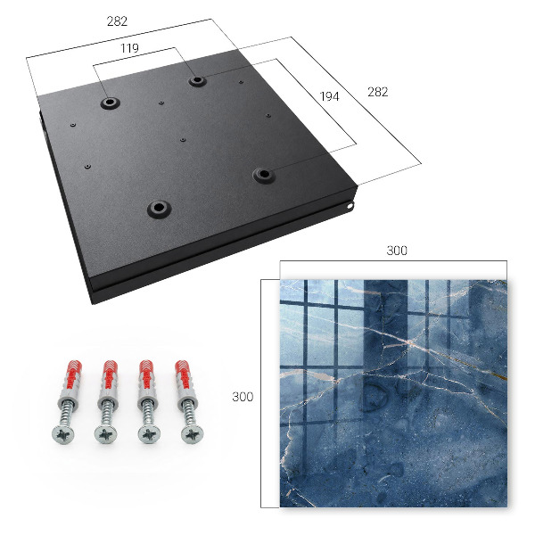 Key box Blue marble